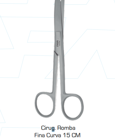 Tijera Cirugia Romba  15 CM